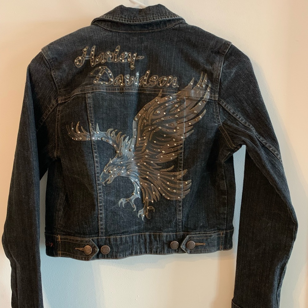 Harley davidson jean jacket